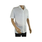 Mens Stacy Adams Italian Style Knit Woven Shirt Short Sleeves 3128 Pure White - J.Valintin Men's Wear Legend - 94912