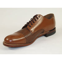 Men's Stacy Adams Madison Shoes Cap Toe Lace Up 00905 - 224 Oak Brown - J.Valintin Men's Wear Legend - 18317