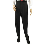 Mens Stacy Adams Pants Elastic waist band feature 51016 Black 42 Waist - J.Valintin Men's Wear Legend - 51016 - black - 42