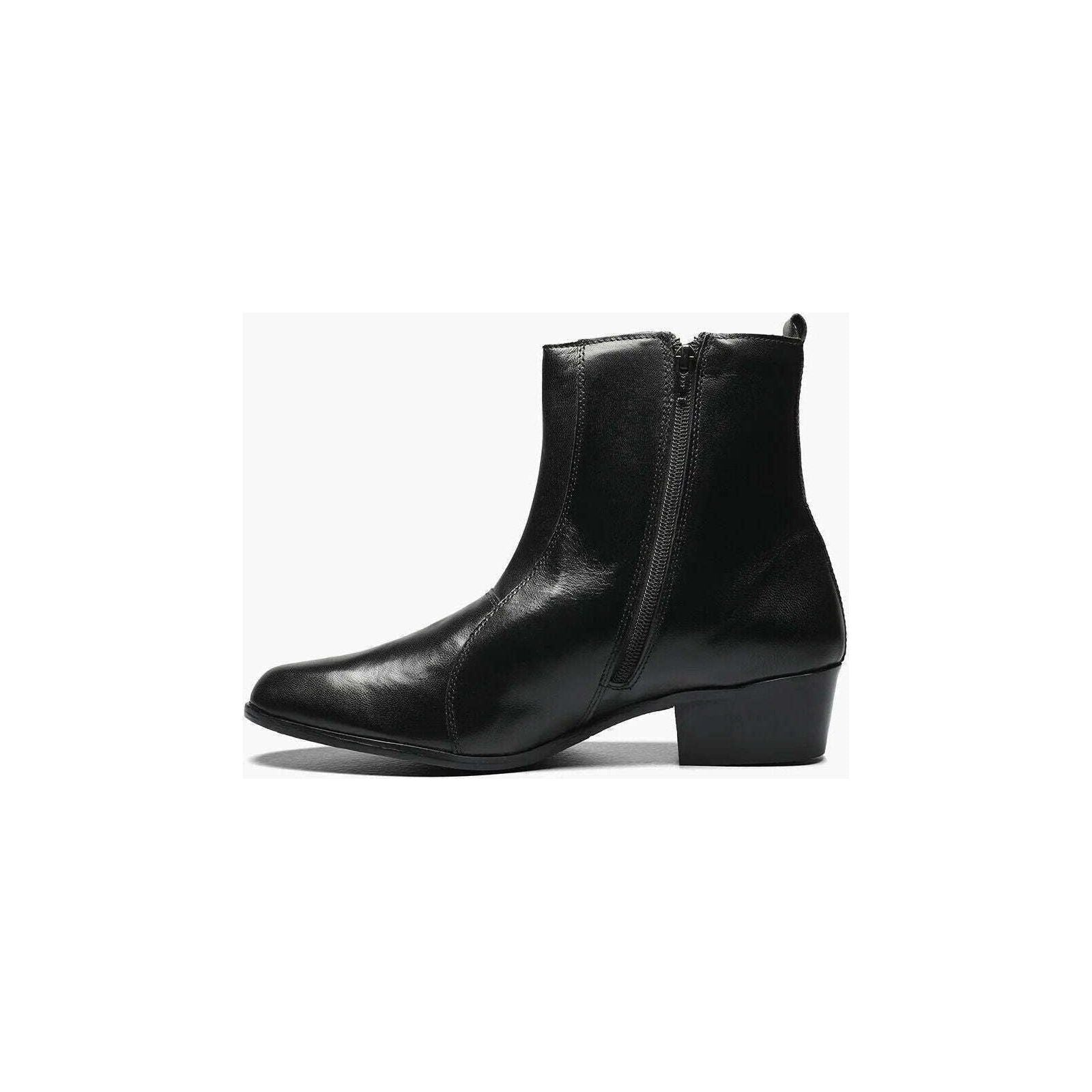 Men's Stacy Adams Santos Side Zip Boot Soft Leather Black 24855 - 001 - J.Valintin Men's Wear Legend - 24855 - 001_7