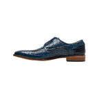 Men's Stacy Adams Shoes Crocodile Leather Print GABARDO 25681 - 400 Blue - J.Valintin Men's Wear Legend - 25681 - 400 - 7M