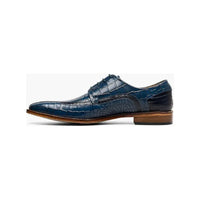 Men's Stacy Adams Shoes Crocodile Leather Print GABARDO 25681 - 400 Blue - J.Valintin Men's Wear Legend - 25681 - 400 - 7M