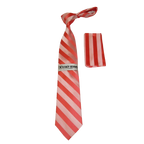 Men's Stacy Adams Tie and Hankie Set Woven Silky Fabric #St41 Peach - J.Valintin Men's Wear Legend - 24842