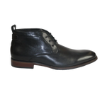 Men's Steve Madden Boot High Top Shoes Lace up Soft Leather Shaunn Black - J.Valintin Men's Wear Legend - 99668