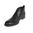 Men's Steve Madden Boot High Top Shoes Lace up Soft Leather Shaunn Black - J.Valintin Men's Wear Legend - 99668
