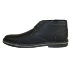 Men's Steve Madden Chuka Boot Soft Leather Lace up Harken Black - J.Valintin Men's Wear Legend - 99659
