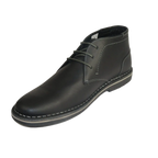 Men's Steve Madden Chuka Boot Soft Leather Lace up Harken Black - J.Valintin Men's Wear Legend - 99659