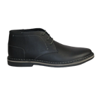 Men's Steve Madden Chuka Boot Soft Leather Lace up Harken Black - J.Valintin Men's Wear Legend - 99659