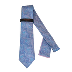 Mens Steven Land 100% Woven Silk Big Knot Tie and Hankie Set BW2436 - 16 - J.Valintin Men's Wear Legend - BW2436 - 16