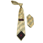 Mens Steven Land Density 100% Satin Silk Crystal Tie/Hankie Set CR27 - 13 - J.Valintin Men's Wear Legend - CR27 - 13