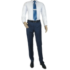 Men's Suit by Giorgio Cosani Textured Wool/Cashmere Blend 901 - 19 Blue 52 Long - J.Valintin Men's Wear Legend - 29367