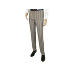 Mens Suit by RENOIR English Plaid Window Pane European Business 291 - 5 Beige blue - J.Valintin Men's Wear Legend - 32127