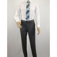 Mens Suit RENOIR English Window Pane Classic Fit Business 292 - 2 Gray Blue - J.Valintin Men's Wear Legend - 19068