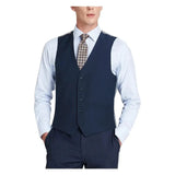 Men's Suit Separate Vest V - neck Adjustable Strap 5Button 2Pockets 201 - 19 Navy - J.Valintin Men's Wear Legend - 201 - 19 - Navy Vest - 36