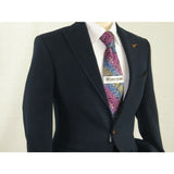 Mens Suit Turkey Flannel Jacket Peak Lapel One Button 20 - 02 Navy Wessi JValintin - J.Valintin Men's Wear Legend - 72079