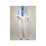 Mens Summer Linen Suit Apollo King Half Lined 2 Button European LN6 White Party - J.Valintin Men's Wear Legend - 93799