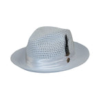 Men's Summer Spring Braid Straw style Hat by BRUNO CAPELO JULIAN JU901 White - J.Valintin Men's Wear Legend - 100393