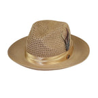 Men's Summer Spring Braid Straw style Hat by BRUNO CAPELO JULIAN JU904 Camel - J.Valintin Men's Wear Legend - Ju904 - Camel - S