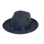 Men's Summer Spring Braid Straw style Hat by BRUNO CAPELO JULIAN JU907 Navy - J.Valintin Men's Wear Legend - Ju907 - Navy - S