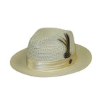 Men's Summer Spring Braid Straw style Hat by BRUNO CAPELO JULIAN JU923 Ivory - J.Valintin Men's Wear Legend - 100429