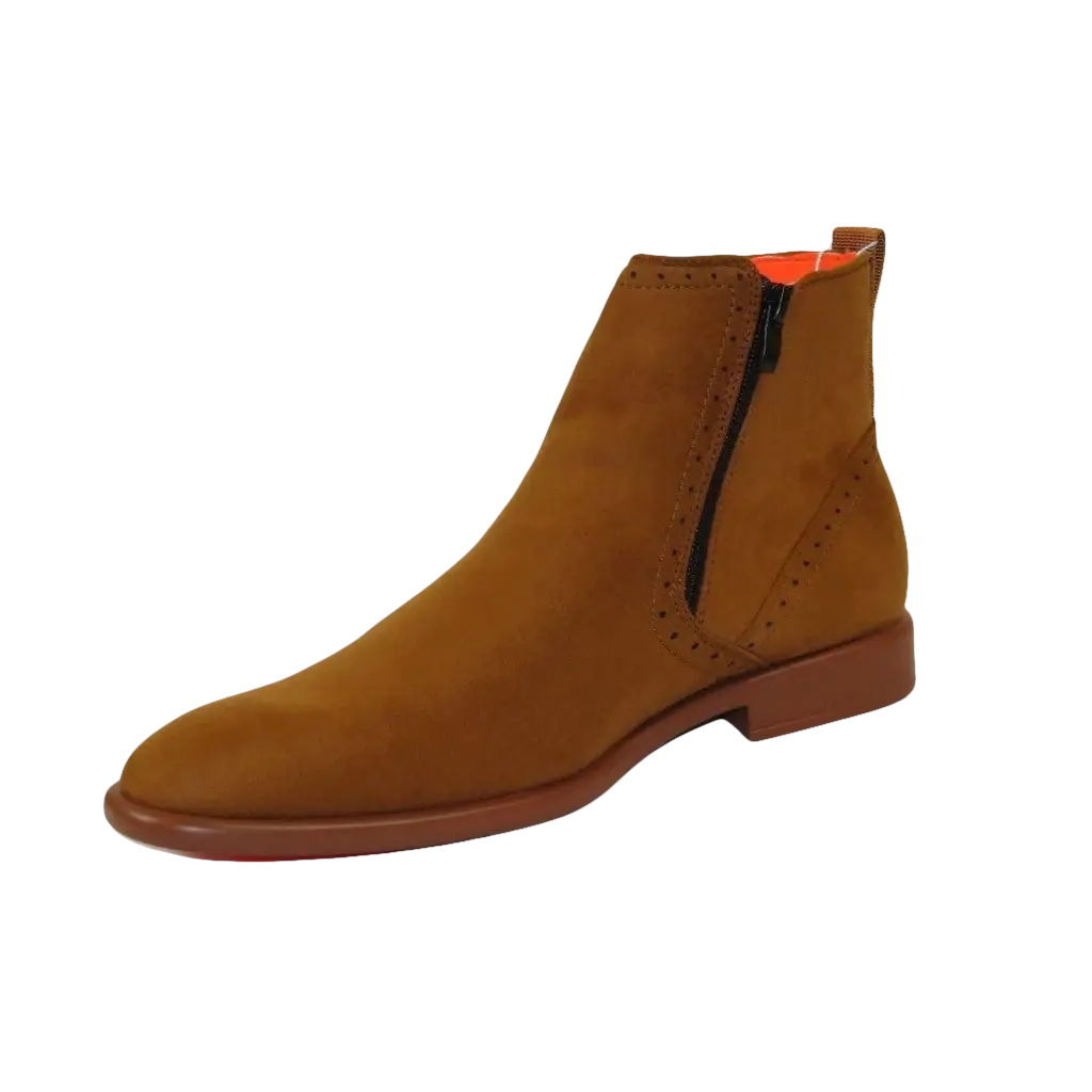 Men's TAYNO Chelsea Chukka Soft Micro Suede Zip up Boot Coupe S Camel - J.Valintin Men's Wear Legend - Coupe S - Camel - 9