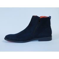 Men's TAYNO Chelsea Chukka Soft Micro Suede Zip up Boot Coupe S Navy - J.Valintin Men's Wear Legend - Coupe S - Navy - 9