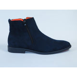 Men's TAYNO Chelsea Chukka Soft Micro Suede Zip up Boot Coupe S Navy - J.Valintin Men's Wear Legend - Coupe S - Navy - 9