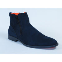 Men's TAYNO Chelsea Chukka Soft Micro Suede Zip up Boot Coupe S Navy - J.Valintin Men's Wear Legend - Coupe S - Navy - 9