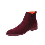 Men's TAYNO Chelsea Chukka Soft Micro Suede Zip up Boot Coupe S Wine - J.Valintin Men's Wear Legend - Coupe S - Wine - 9