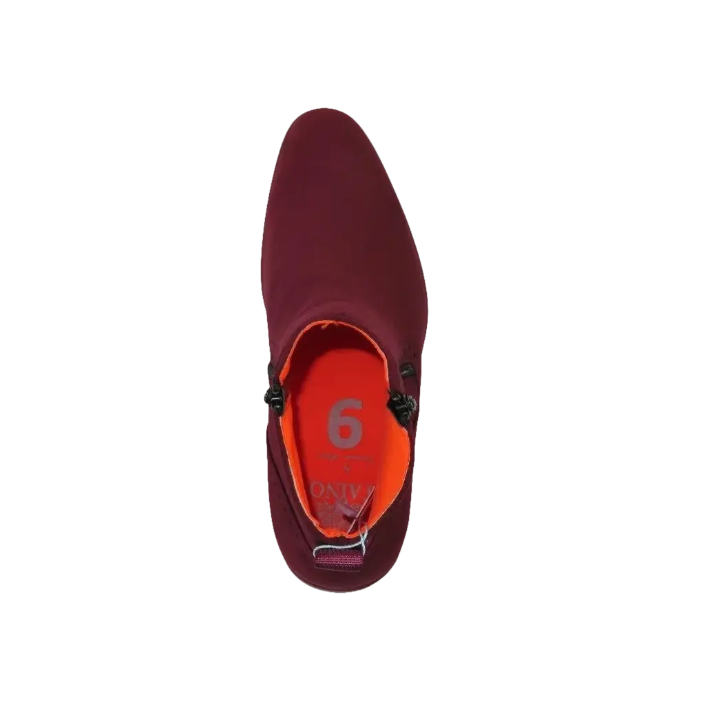 Men's TAYNO Chelsea Chukka Soft Micro Suede Zip up Boot Coupe S Wine - J.Valintin Men's Wear Legend - Coupe S - Wine - 9