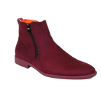 Men's TAYNO Chelsea Chukka Soft Micro Suede Zip up Boot Coupe S Wine - J.Valintin Men's Wear Legend - Coupe S - Wine - 9