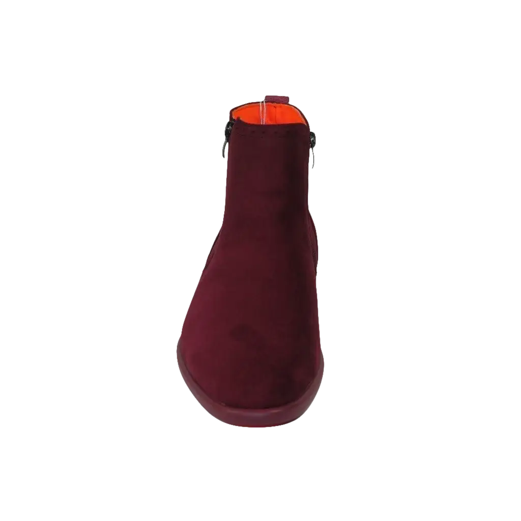 Men's TAYNO Chelsea Chukka Soft Micro Suede Zip up Boot Coupe S Wine - J.Valintin Men's Wear Legend - Coupe S - Wine - 9