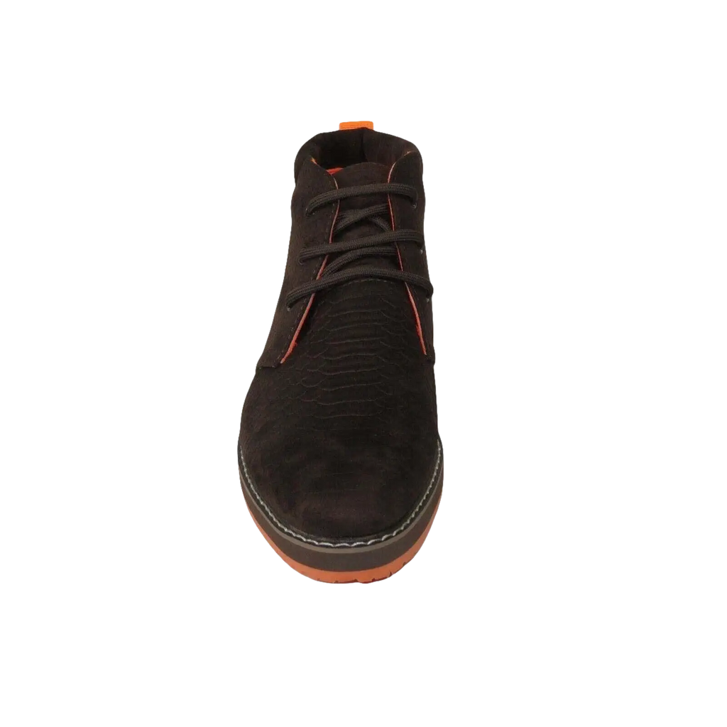 Mens Tayno Modern Chukka Boot Micro Suede Soft Comfortable Cushion Troupe Brown - J.Valintin Men's Wear Legend - 99513