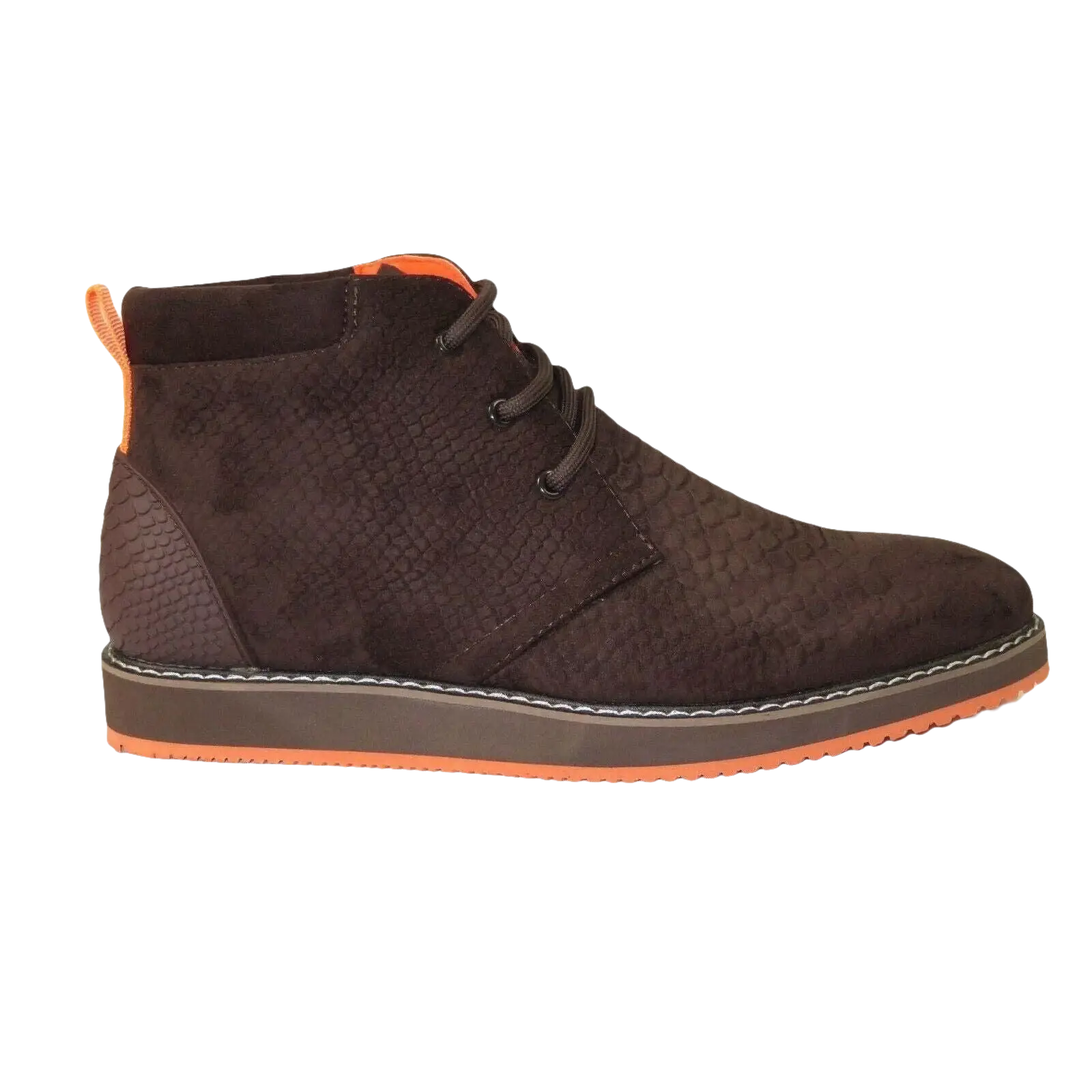 Mens Tayno Modern Chukka Boot Micro Suede Soft Comfortable Cushion Troupe Brown - J.Valintin Men's Wear Legend - 99513
