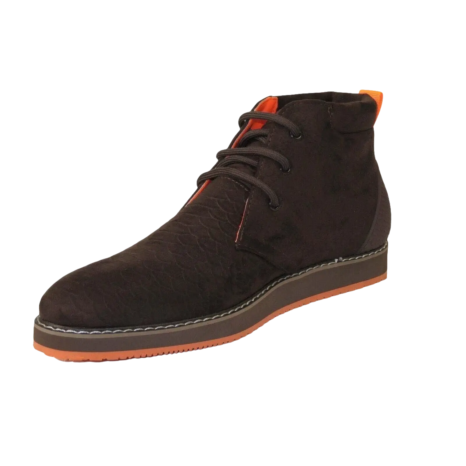 Mens Tayno Modern Chukka Boot Micro Suede Soft Comfortable Cushion Troupe Brown - J.Valintin Men's Wear Legend - 99513