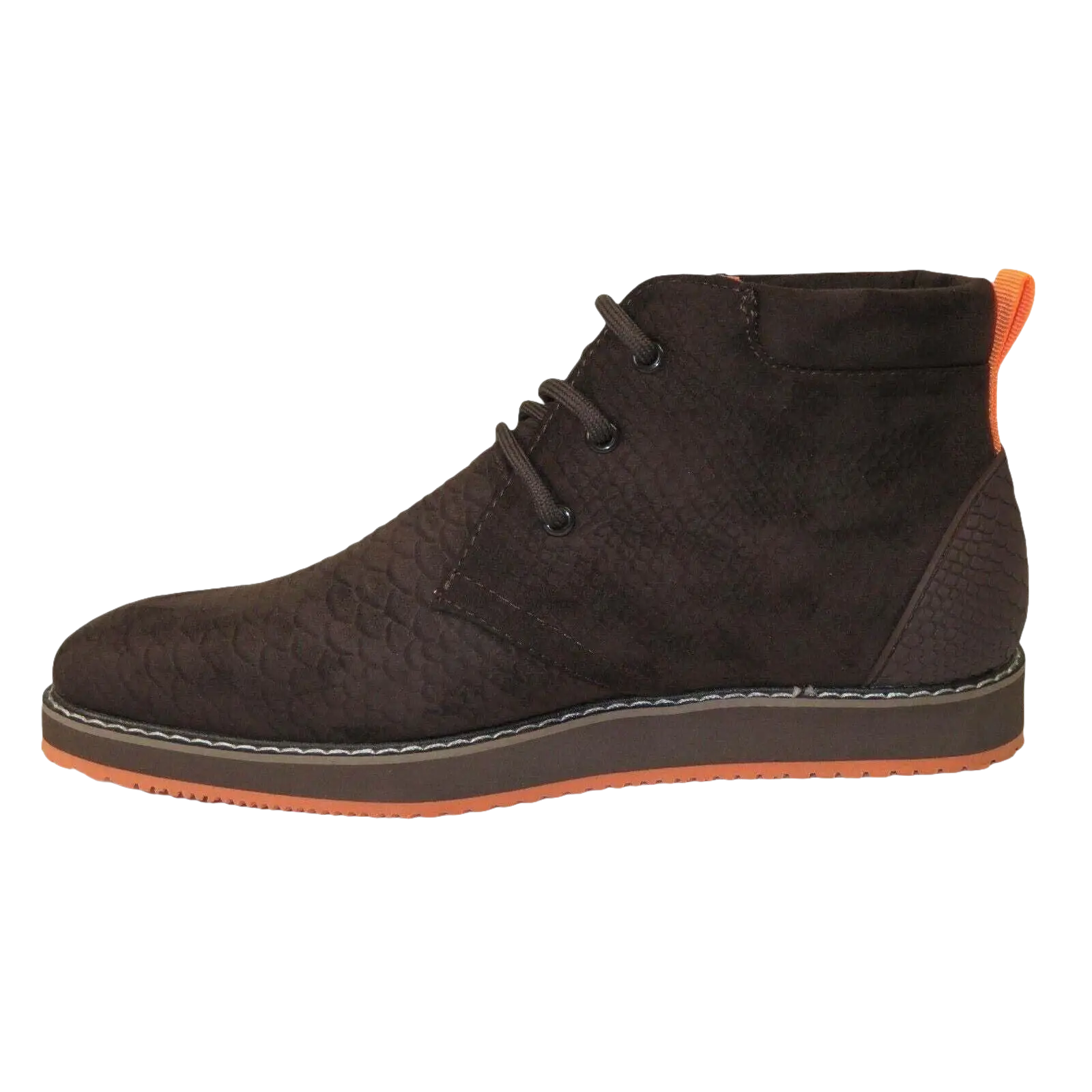 Mens Tayno Modern Chukka Boot Micro Suede Soft Comfortable Cushion Troupe Brown - J.Valintin Men's Wear Legend - 99513