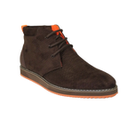 Mens Tayno Modern Chukka Boot Micro Suede Soft Comfortable Cushion Troupe Brown - J.Valintin Men's Wear Legend - 99513