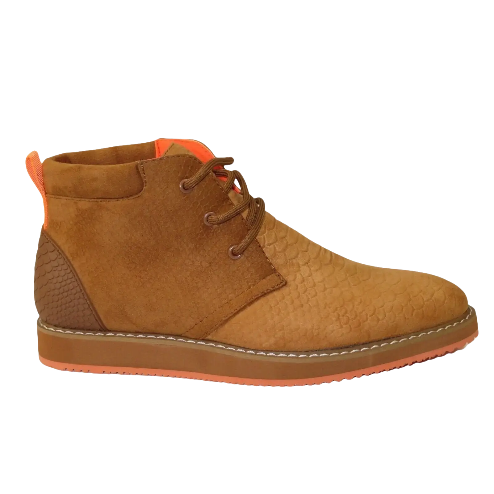 Mens Tayno Modern Chukka Boot Micro Suede Soft Comfortable Cushion Troupe Camel - J.Valintin Men's Wear Legend - 99525