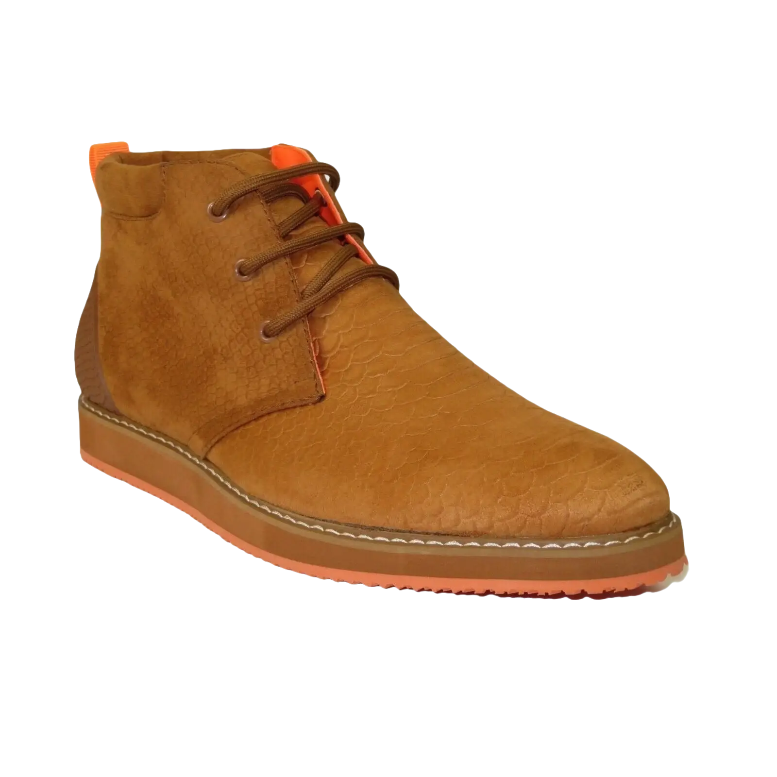 Mens Tayno Modern Chukka Boot Micro Suede Soft Comfortable Cushion Troupe Camel - J.Valintin Men's Wear Legend - 99525