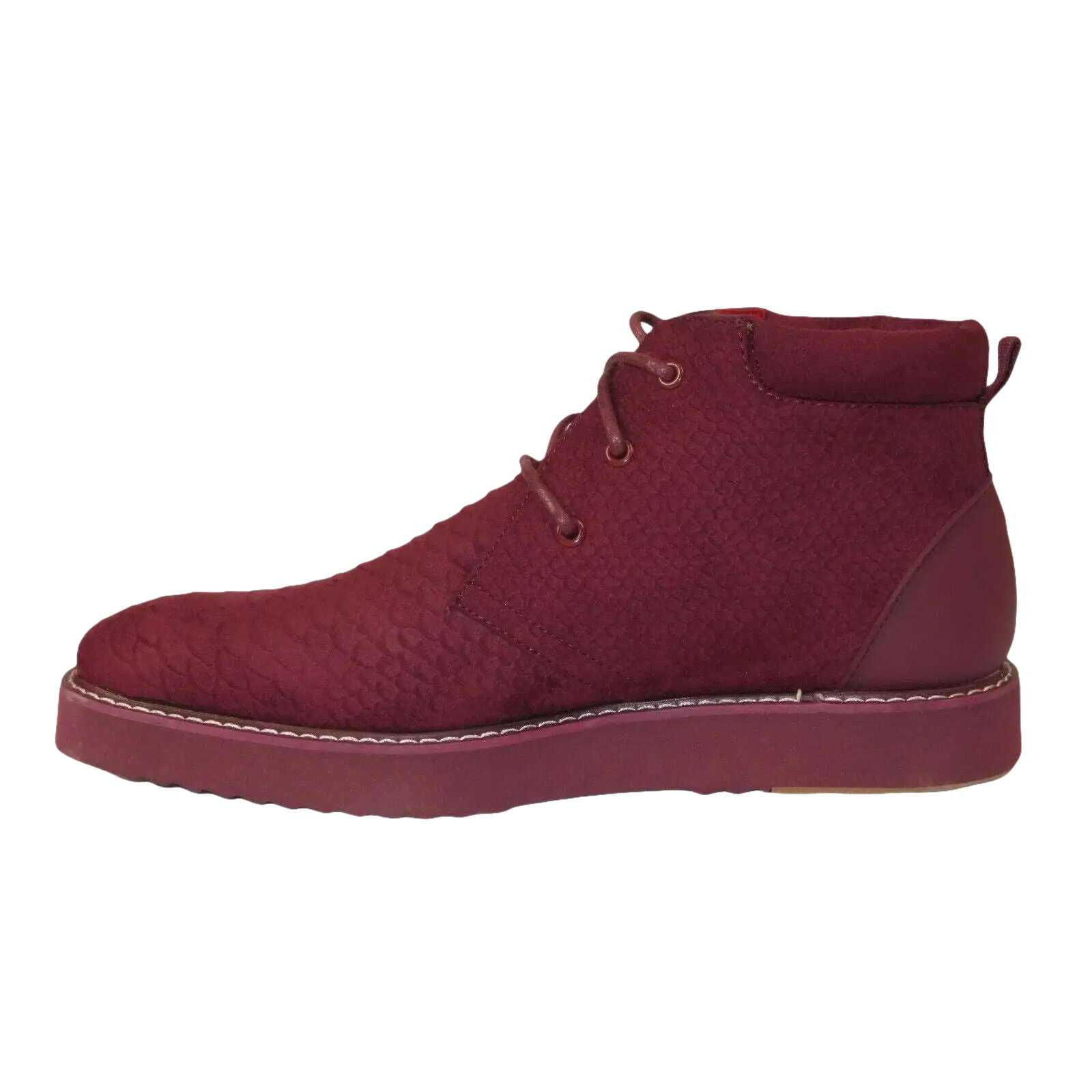Mens Tayno Modern Chukka Boot Micro Suede Soft Comfortable Cushion Troupe Wine - J.Valintin Men's Wear Legend - 99532
