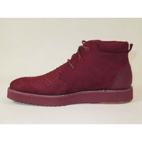 Mens Tayno Modern Chukka Boot Micro Suede Soft Comfortable Cushion Troupe Wine - J.Valintin Men's Wear Legend - 99532