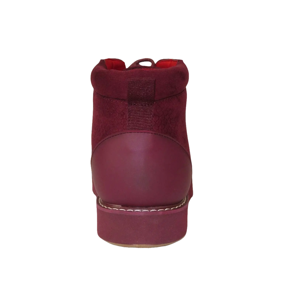Mens Tayno Modern Chukka Boot Micro Suede Soft Comfortable Cushion Troupe Wine - J.Valintin Men's Wear Legend - 99532