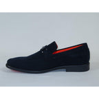 Men's TAYNO Shoes Soft Micro Suede Slip - on Loafer THE CAPRIO S Navy - J.Valintin Men's Wear Legend - Caprio S - Navy - 9