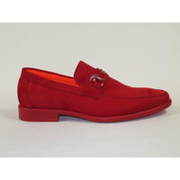 Men's TAYNO Shoes Soft Micro Suede Slip - on Loafer THE CAPRIO S Red - J.Valintin Men's Wear Legend - Caprio S - Red - 9