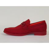 Men's TAYNO Shoes Soft Micro Suede Slip - on Loafer THE CAPRIO S Red - J.Valintin Men's Wear Legend - Caprio S - Red - 9