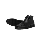 Men's TAYNO Wallabee Chukka Boots Mojave Smooth Leather Light Weight Black - J.Valintin Men's Wear Legend - 99500