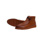 Men's TAYNO Wallabee Chukka Boots Mojave Smooth Leather Light Weight Cognac - J.Valintin Men's Wear Legend - 99512