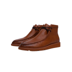 Men's TAYNO Wallabee Chukka Boots Mojave Smooth Leather Light Weight Cognac - J.Valintin Men's Wear Legend - 99512