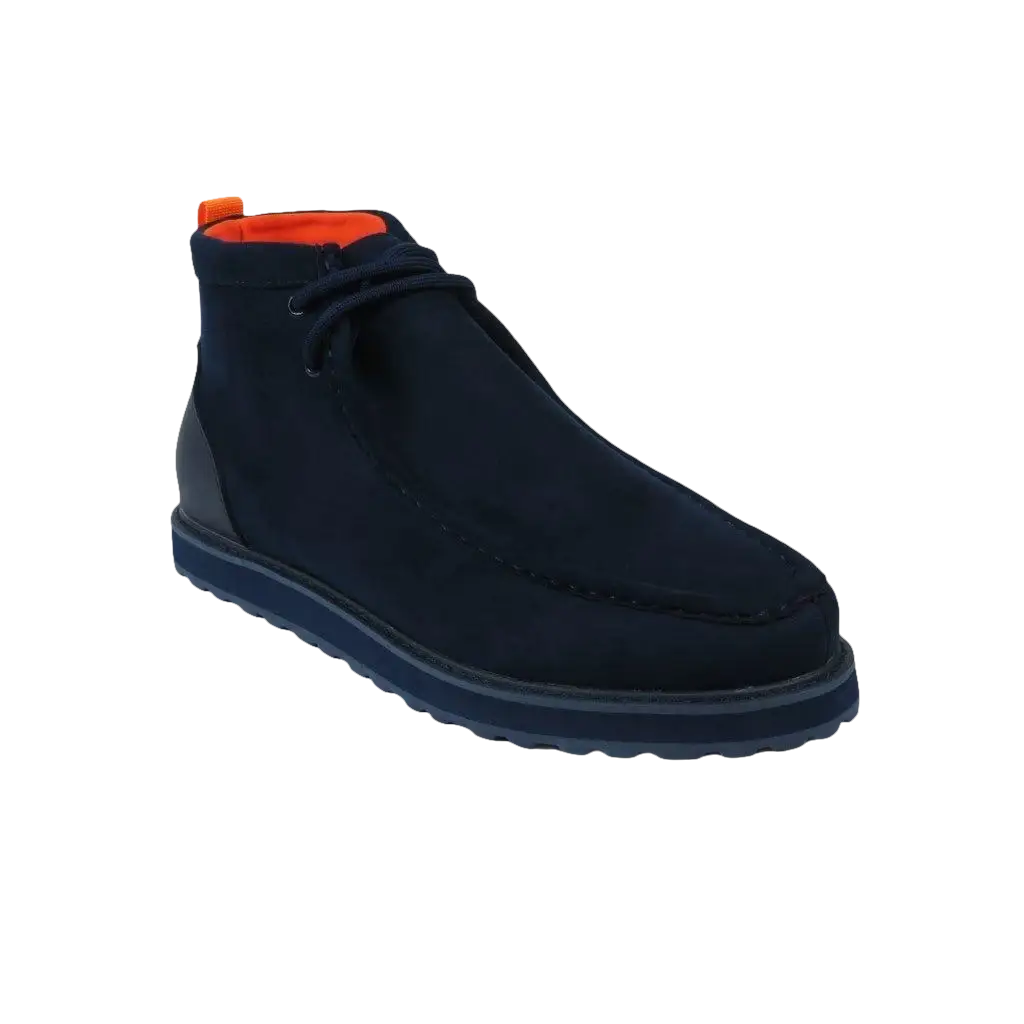 Men's TAYNO Wallabee Style Chukka Boots Soft Micro Suede MOJAVE S Navy - J.Valintin Men's Wear Legend - Mojave S - Navy - 9