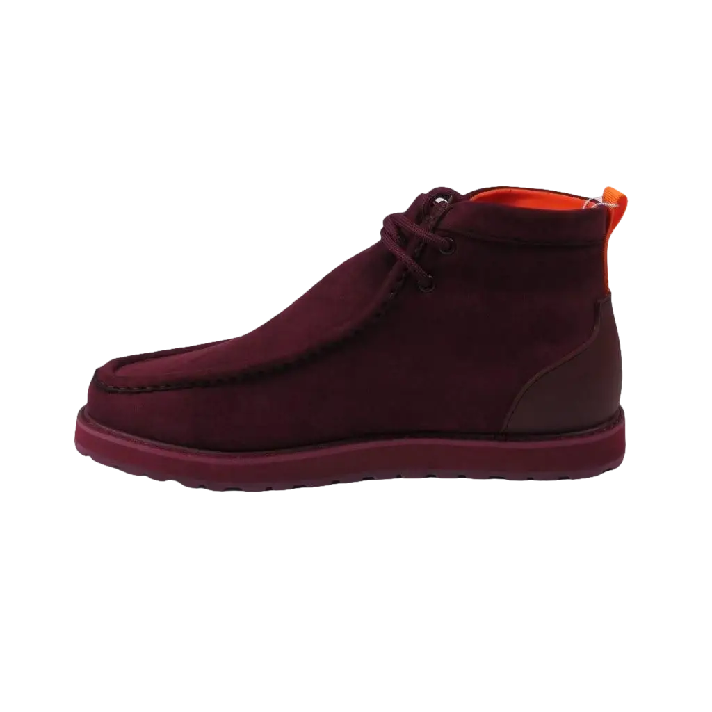 Men's TAYNO Wallabee Style Chukka Boots Soft Micro Suede MOJAVE S Wine - J.Valintin Men's Wear Legend - Majove S - Wine - 9